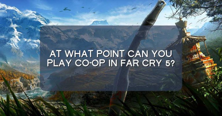 At what point can you play co-op in Far Cry 5?