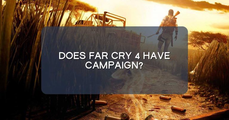 Does Far Cry 4 have campaign?