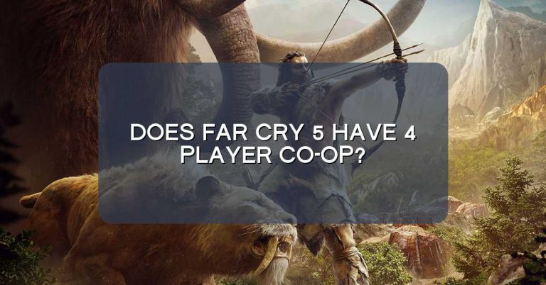 Does Far Cry 5 have 4 player co-op?