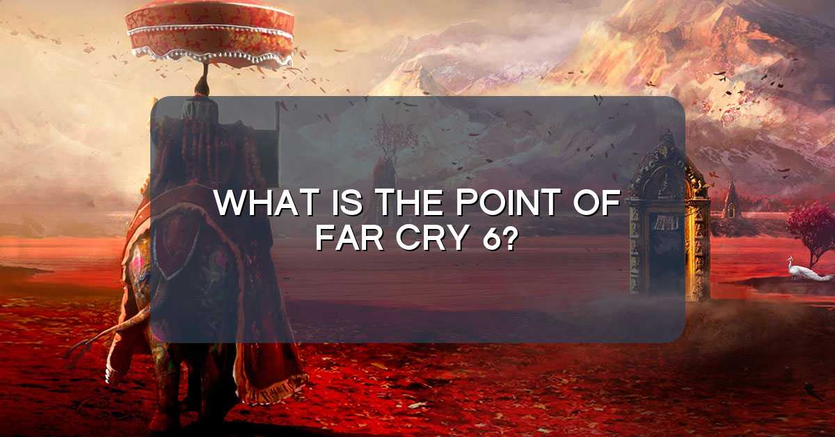 What is the point of Far Cry 6?